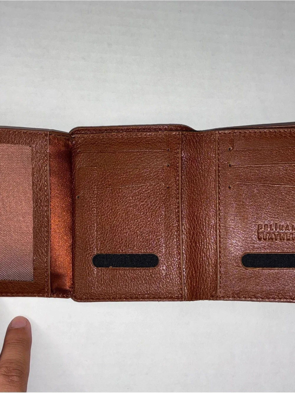 Vintage Pelikan Leather Brown Men’s Leather Bifold Wallet